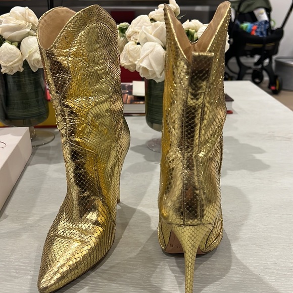 Gold Alexandre Birman heel booties - Picture 6 of 6